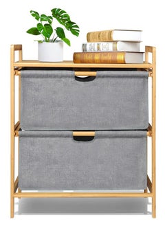 KLNAMAEAAN 2 Tier Portable Children Cloth Storage Cabinet wardrobe  - Image 2