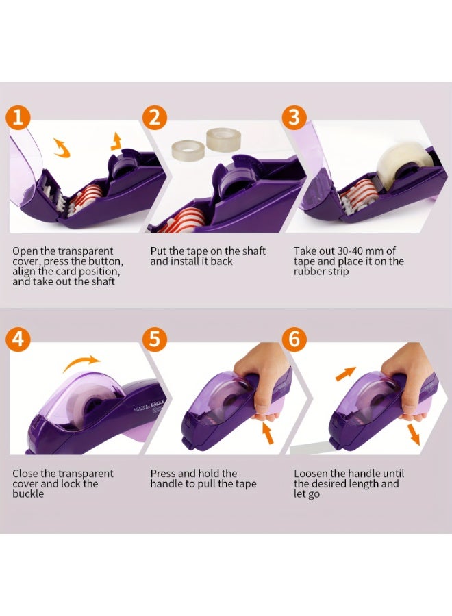 Eagle Automatic Tape Dispenser, Tape Gun Single Handheld Design perfect for Home Gift Wrapping, Free 1 Roll of  0.75 Inch (19 mm) Tapes - Image 3