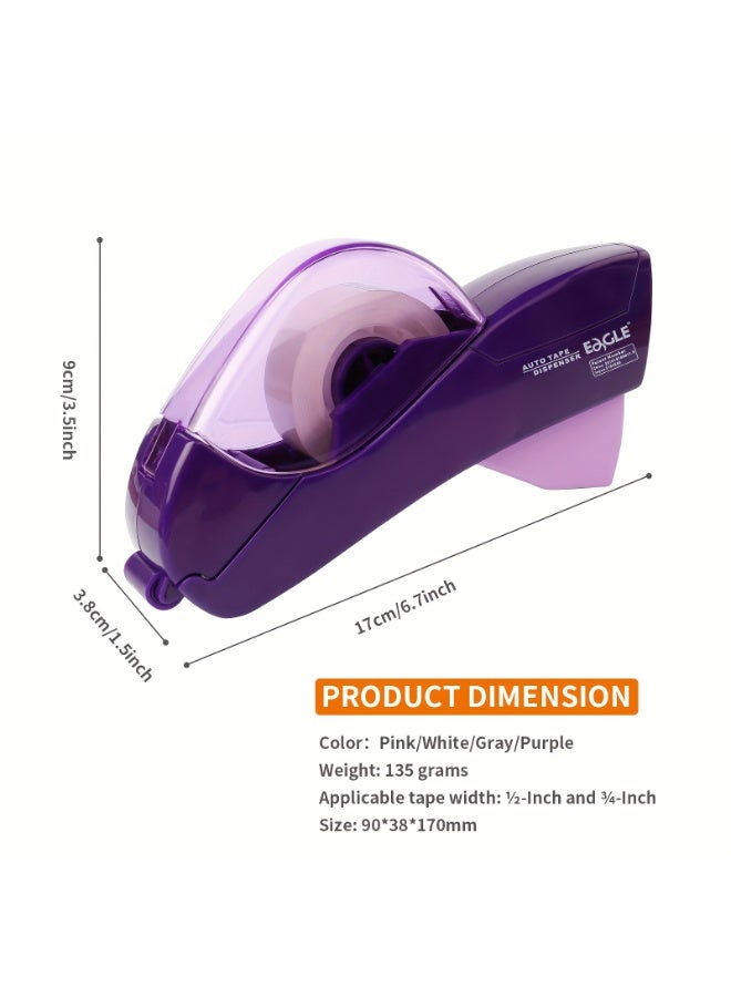 Eagle Automatic Tape Dispenser, Tape Gun Single Handheld Design perfect for Home Gift Wrapping, Free 1 Roll of  0.75 Inch (19 mm) Tapes - Image 4