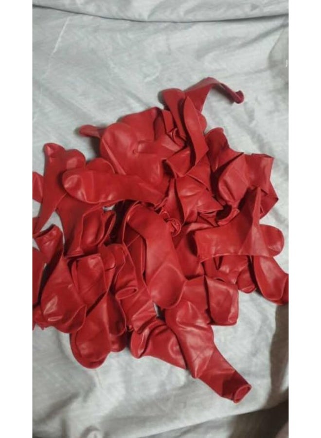 بالونات حمراء على شكل قلب، 25.4 سم، للحفلات وحفلات الزفاف وديكور المنزل (30 قطعة) - Image 5