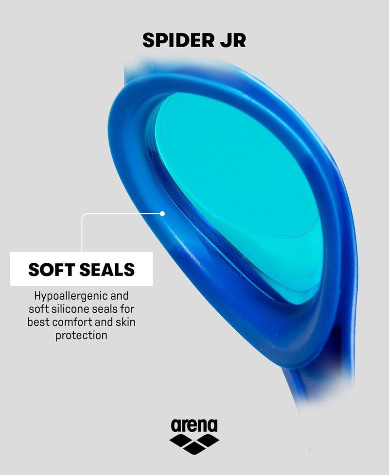 arena Spider Junior Children's Swimming Goggles with UV Protection and Anti-Fog Lenses - Image 4