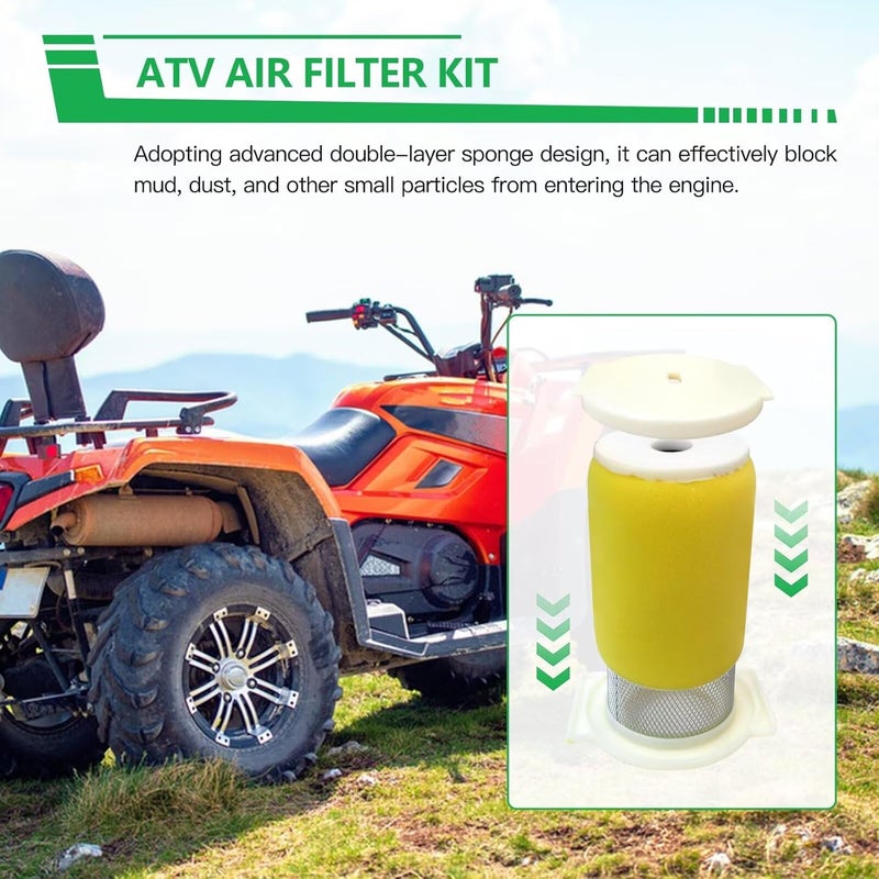 مجموعة دليل فلتر الهواء وغطاء النهاية مثالية لـ Yamaha YFB250 Timberwolf، تحل محل OE 1YW-14458-01-00 - Image 5
