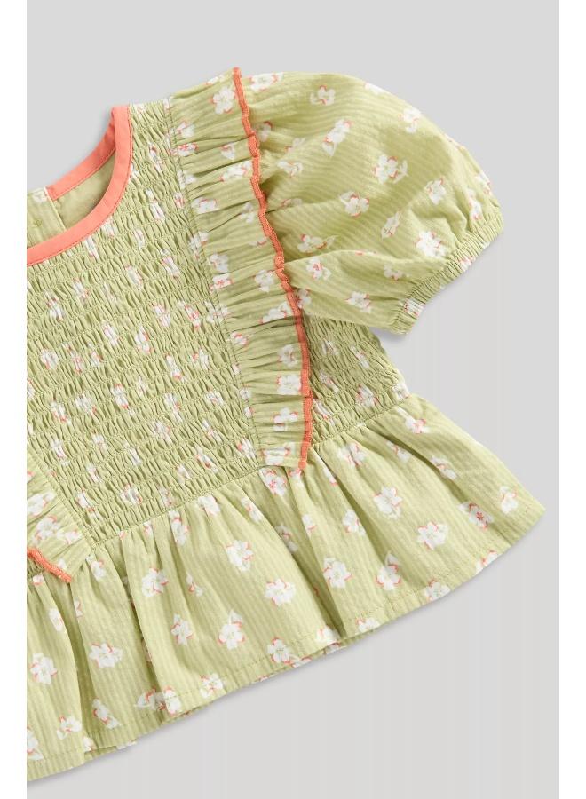 mothercare Floral Blouse and Shorts Set  - Image 4