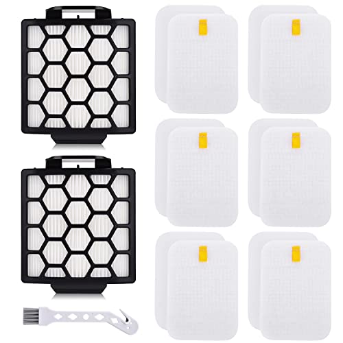 Anewise Replacement Filter for Shark Navigator Zero-M Pet Pro ZU102 ZU60 ZU62 ZU55 NV181 NV150 NV151 NV251 Rotator NV255 ZU100 ZU81 Upright Vacuum, 2+6 Foam Felt Filter, Part #1238FT60 & 1239FT60 - Image 1