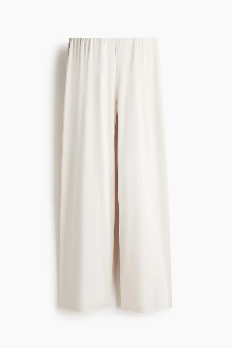 H&M Textured pull-on trousers