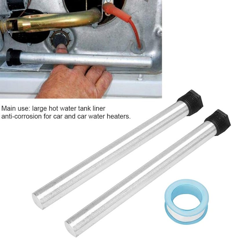 قضيب الأنود المغنيسيوم 2 قطعة 21x320 مم لسخان المياه خيط NPT 3/4 - Image 4