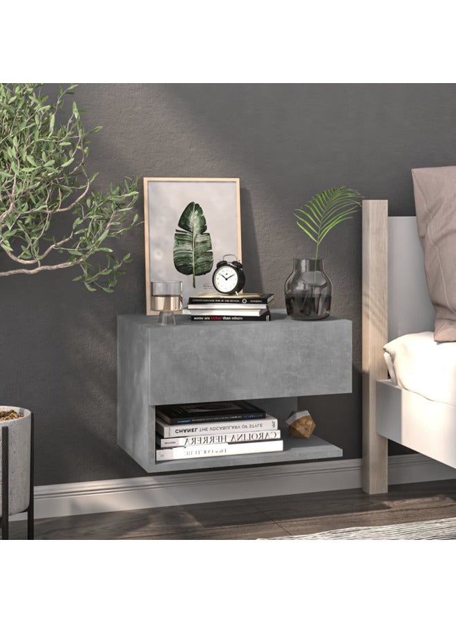 فيداكسل خزانة جانب سرير جدارية لون رمادي أسمنتي 810961 - Image 2