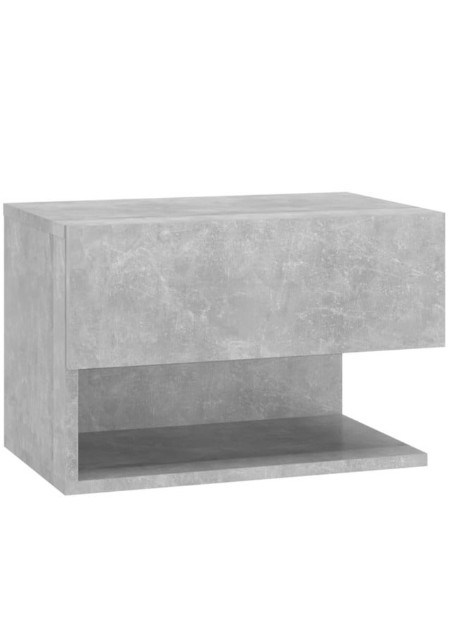 فيداكسل خزانة جانب سرير جدارية لون رمادي أسمنتي 810961 - Image 1