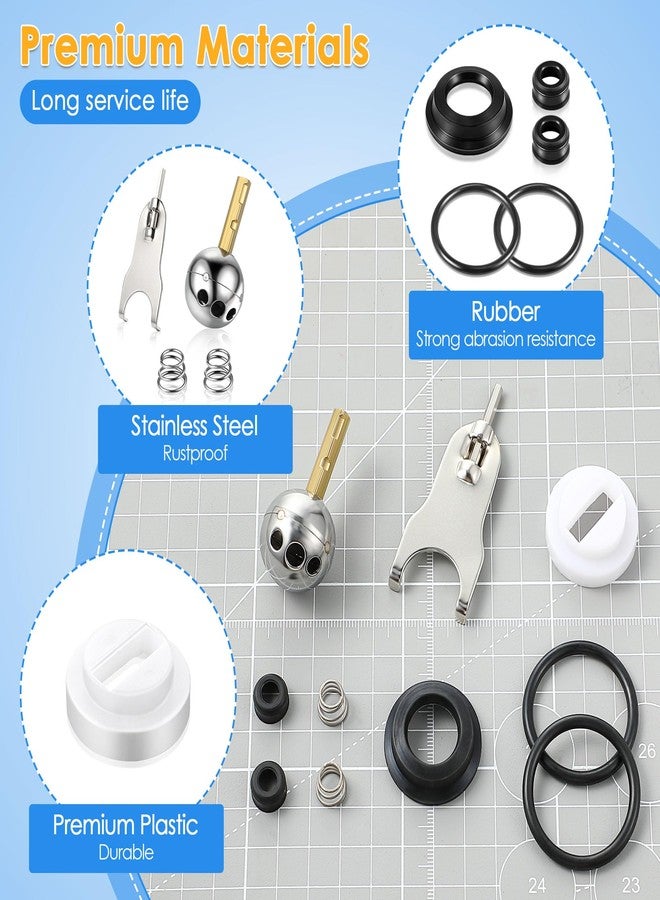 Dreyoo Single Handle Faucet Repair Kit with RP212 Stainless Steel Ball Valves and Knob Handles, Compatible with Delta/Peerless Single Handle Faucets, Replacement for RP77739 and 86971(1 Pack) - Image 5