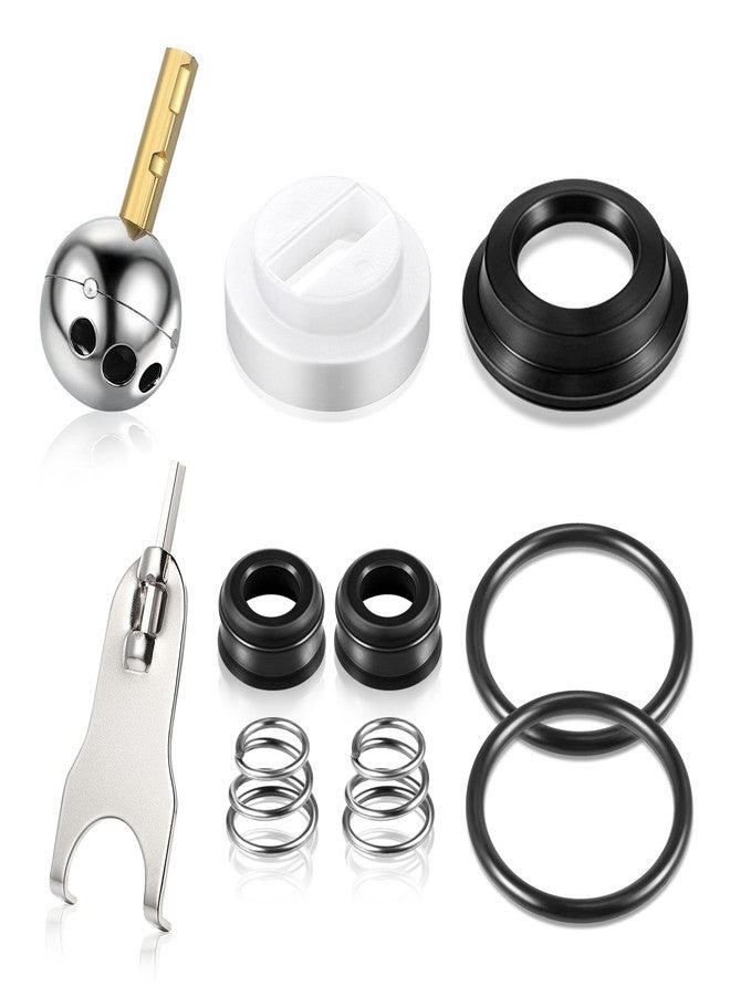 Dreyoo Single Handle Faucet Repair Kit with RP212 Stainless Steel Ball Valves and Knob Handles, Compatible with Delta/Peerless Single Handle Faucets, Replacement for RP77739 and 86971(1 Pack) - Image 1