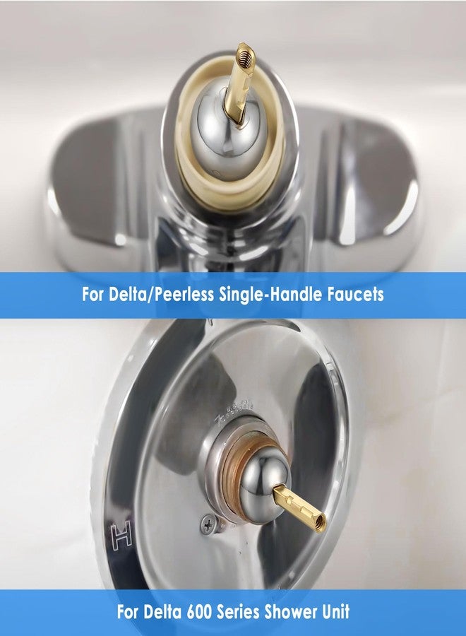 Dreyoo Single Handle Faucet Repair Kit with RP212 Stainless Steel Ball Valves and Knob Handles, Compatible with Delta/Peerless Single Handle Faucets, Replacement for RP77739 and 86971(1 Pack) - Image 3