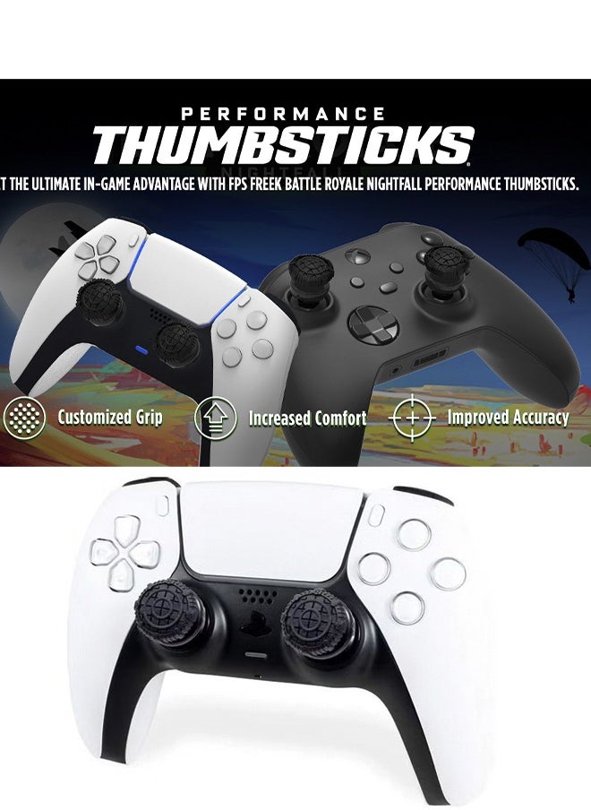 Colorskin FPS Competitive PS5 Handle Rocker Hat Anti-slip SLIM PRO Universal Cat Paw XBOX ONE Silicone Hat Prevent Slipping For PS4 Enhanced Grip Increase Comfort High-Rise Convex Thumb Stick Black  - Image 2