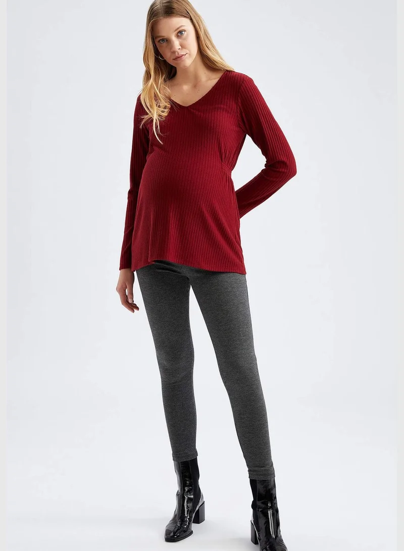 DeFacto Woman Skinny Fit Knitted Maternity Bottoms