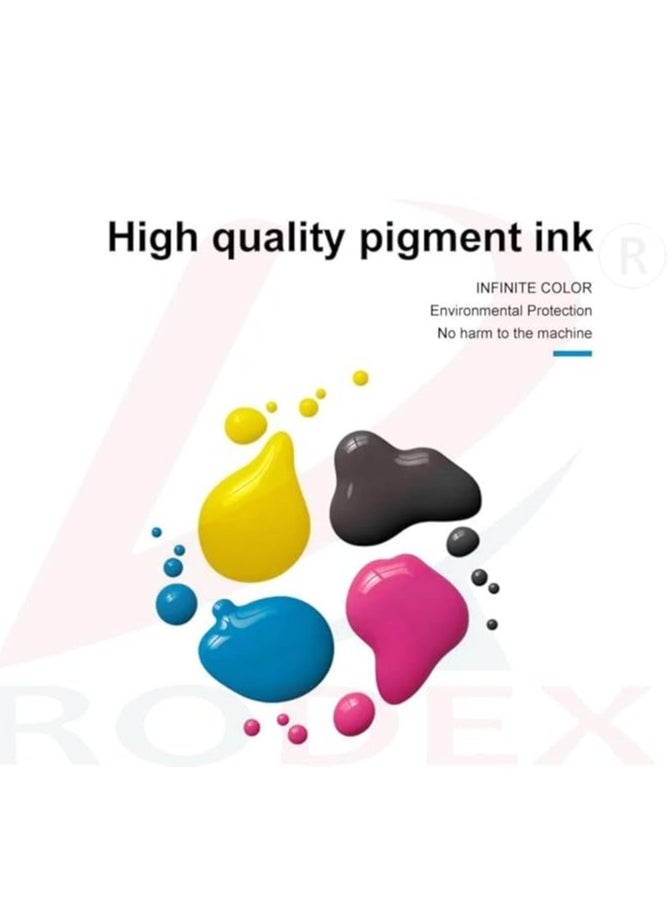 Terabyte Ink set 101 for Epson for EcoTank 4-Pack Black Cyan Magenta Yellow for L4150 L4160 L6160 L6170 L6176 L6190 L14150 Printer  - Image 2