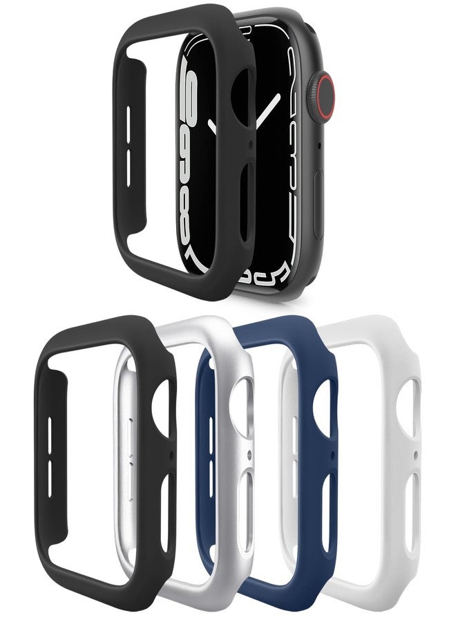 Mugust 4 Pack [No Screen Protector] Bumper Case Compatible with Apple Watch SE 2 (2024) SE Series 6 Series 5 Series 4 40mm, Ultra Thin Hard PC Shockproof Case Cover Protector Frame for iWatch 40mm - Image 1