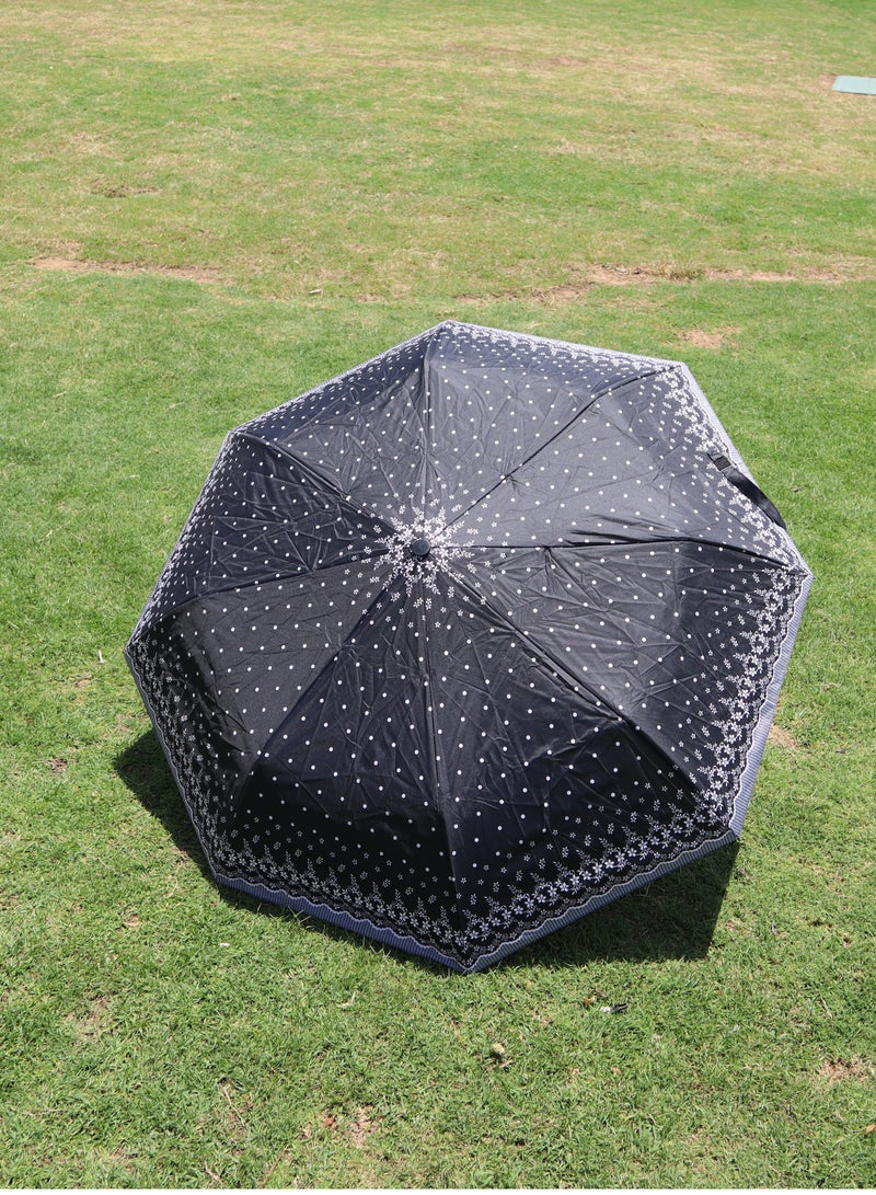 Yuwell Windproof Large Umbrella For Rain Automatic Open Wind Resistant Umbrellas For Adult Men And Women Travel Umbrella Auto Open For Windproof, Rainproof & UV Protection Black/White - Image 5