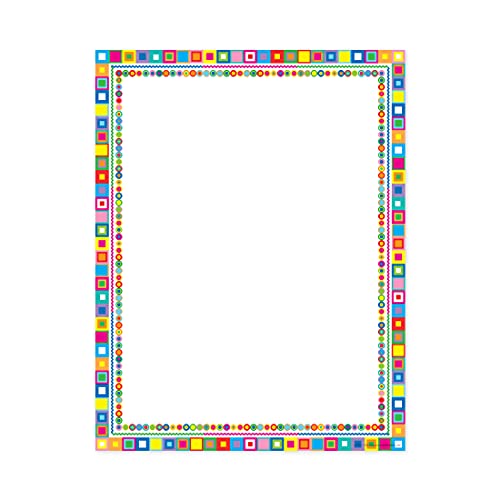 Barker Creek Retro Design Computer Paper, 8-1/2 x 11 Inches, 50 Sheets - Image 1