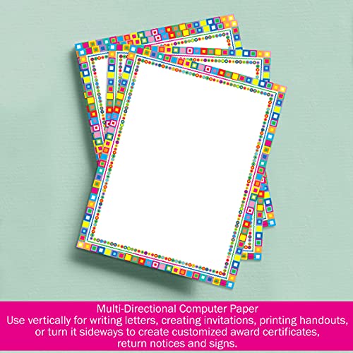 Barker Creek Retro Design Computer Paper, 8-1/2 x 11 Inches, 50 Sheets - Image 4