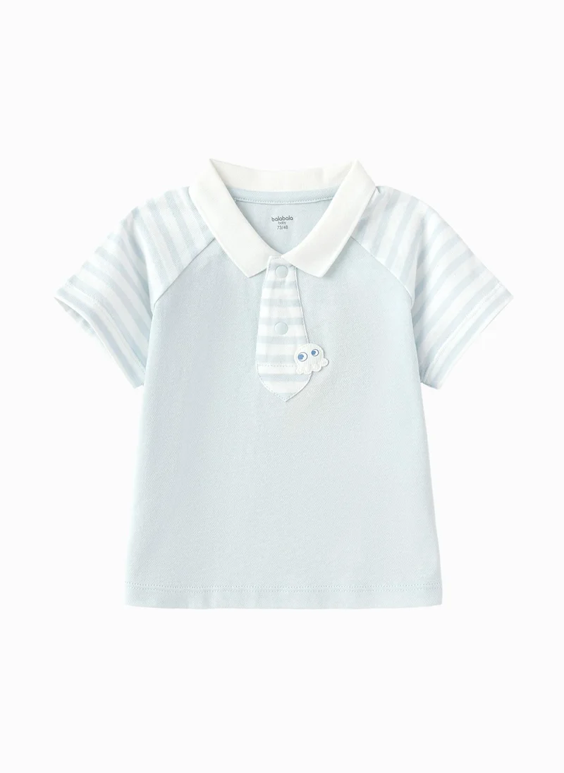 بالابالا Baby Boys Lapel short-sleeved T-shirt