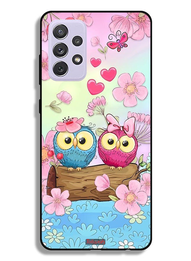 Tolwak Samsung Galaxy A72 5G Protective Case Cover Cute Owls Art - Image 1
