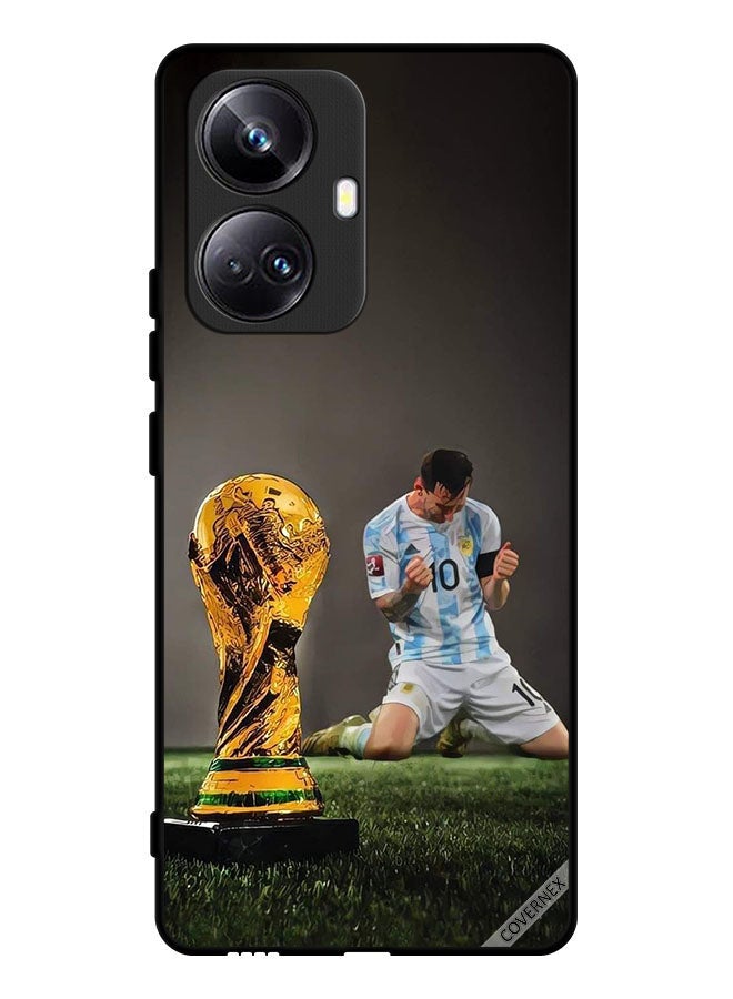 Covernex Protective Case Cover For Realme 10 Pro Plus Leo Messi & FIFA Trophy - Image 1