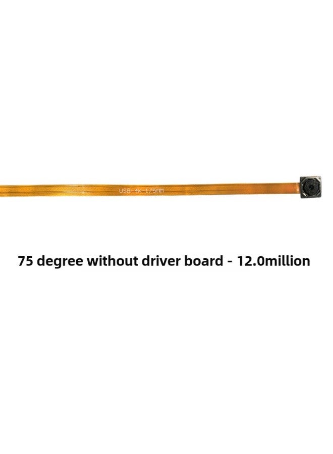 High-definition 4K Camera Module 12 Million FPC Cable Smart Device Recognition Auto-focus USB Drive-free Module-Color:75 Degree 12 Million-without Driver Board - Image 1