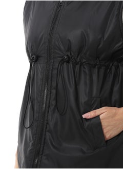Andora Sleeveless Adjustable Waist Padded Vest_ Black  - Image 5
