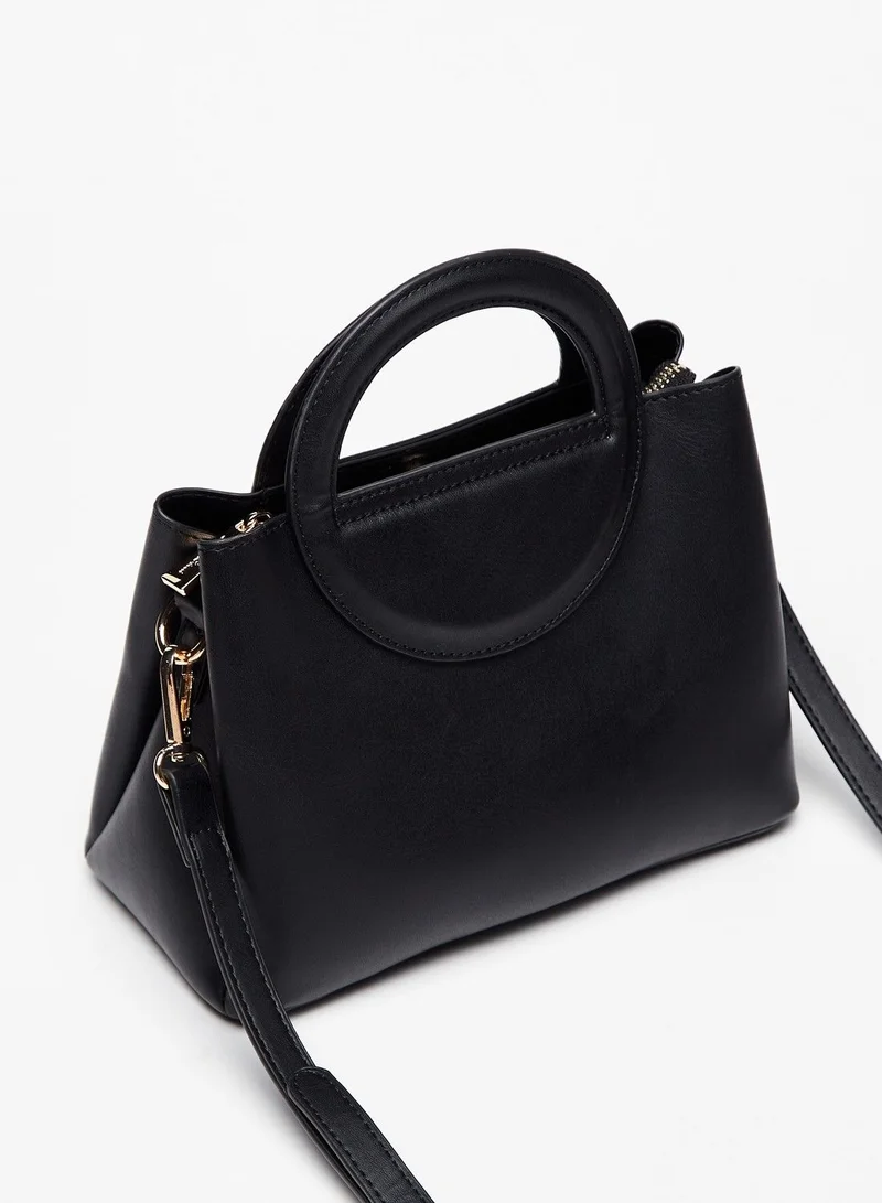 Flora Bella Solid Tote Bag with Circular Handles