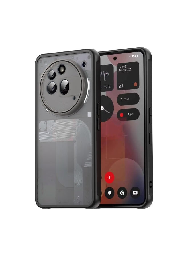 عام غطاء مطفأ لهاتف ناثينج فون (3a) برو - 【حماية من السقوط بمواصفات عسكرية】 غطاء خلفي شبه شفاف، مقاوم لبصمات الأصابع - Image 1