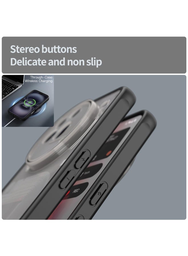 عام غطاء مطفأ لهاتف ناثينج فون (3a) برو - 【حماية من السقوط بمواصفات عسكرية】 غطاء خلفي شبه شفاف، مقاوم لبصمات الأصابع - Image 5