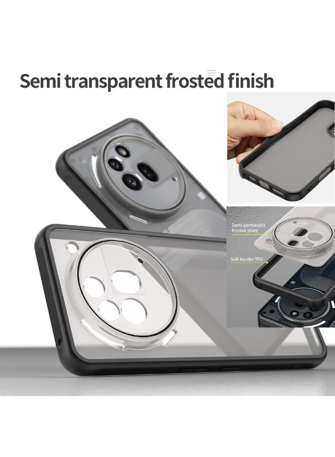 عام غطاء مطفأ لهاتف ناثينج فون (3a) برو - 【حماية من السقوط بمواصفات عسكرية】 غطاء خلفي شبه شفاف، مقاوم لبصمات الأصابع - Image 4