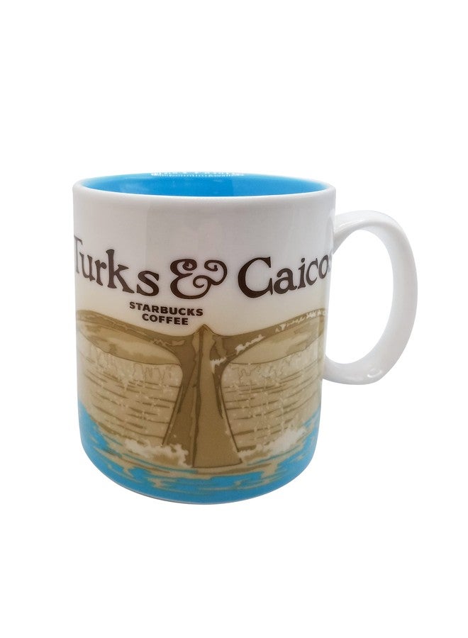 Starbucks فنجان قهوة ستاربكس 12 أونصة أصلي، إصدار محدود (تركيا وكايكوس)