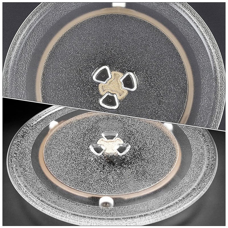 Microwave Turntable Ring Holder Set 2 Piece Glass Plate Support Rack Rollers - Image 3
