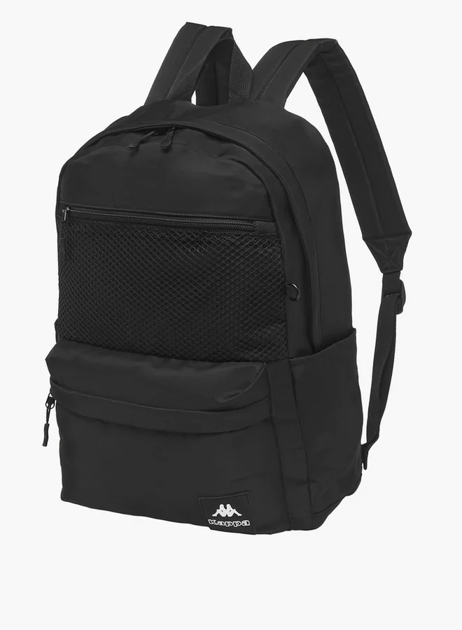 Kappa Logo Print School Backpack and Pencil Pouch Set - 45x34x14 cm