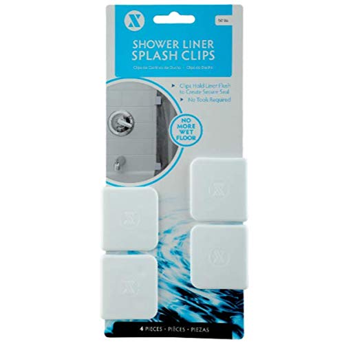 SlipX Solutions Adhesive Shower Splash Clips for Shower Curtains, Keeps Water Inside Your Shower (Easy to Install, No Tools Required, 4 Clips Per Pack) - Image 5