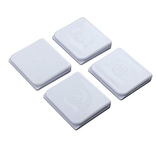 SlipX Solutions Adhesive Shower Splash Clips for Shower Curtains, Keeps Water Inside Your Shower (Easy to Install, No Tools Required, 4 Clips Per Pack) - Image 1
