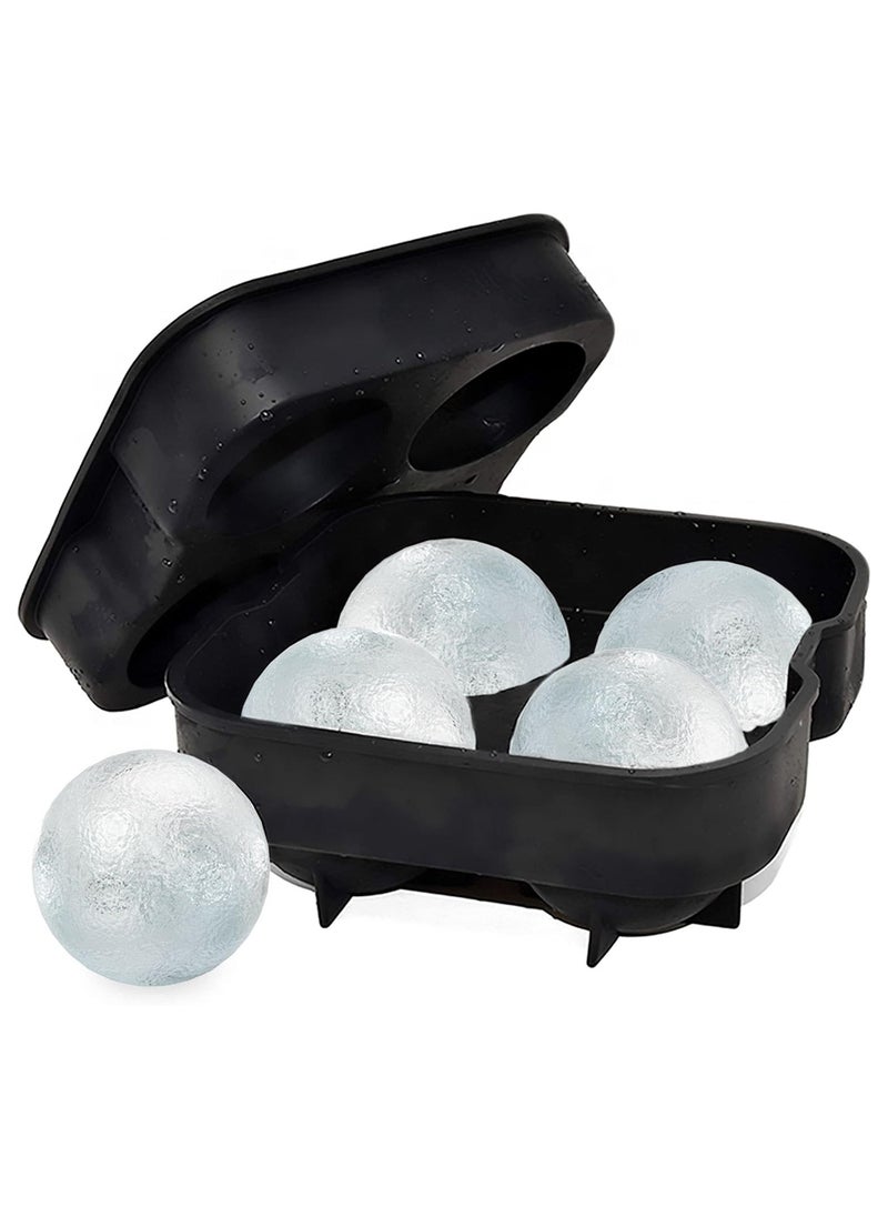 NQOOH - 3 Ice Cube Tray Set - Silicone Ice Cube Tray with Lid - Circle, Diamond & Skull Shaped, Easy Fill & Release Ice Maker - Great for Parties & Events - Image 1