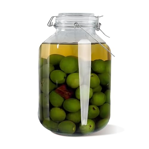 UMAI Glass Jar for Kitchen Storage | 1500ml | Mason Jar with Buckle Lid and Wide mouth | Multipurpose Airtight Glass Container with Stainless Steel Handle and Rubber Gasket | Transparent | - Image 2