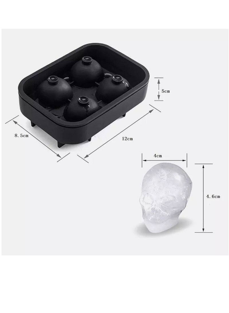 Generic - 3D Skull Shape Ice Cube Mold - Image 1