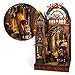 FUNPOLA LED 3D Puzzle Magic Station Book Nook Kit Interactive 3D Wood Puzzle LED Magical Miniature with Infinite Extension Space DIY Bookshelf Insert Decor GiftsMagic Station - Image 3