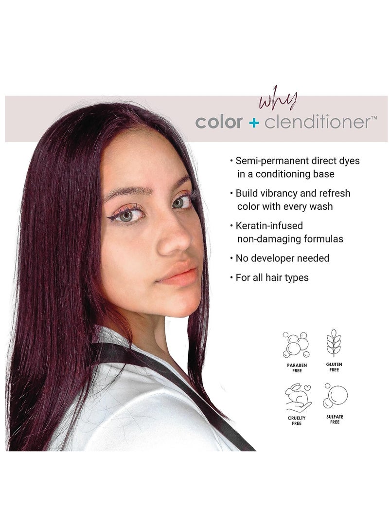 كيراكلر صبغة شعر كيراكولور كلينديشنر ميرلوت - بلسم لترسيب لون الشعر شبه الدائم، لم يتم الإساءة إلى الحيوانات لتصنيعه، 12 أونصة سائلة. أوز. - Image 2