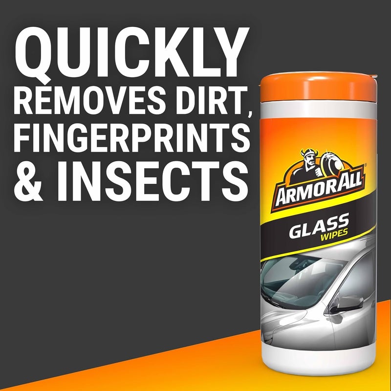 ARMOR ALL Car Glass Wipes by , Auto Glass Cleaner for Film and Grime, 30 Count - Image 5