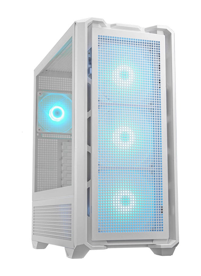 Cougar Cougar MX600 RGB ATX Full Tower PC Case, Up to 360MM Radiator & 400MM Graphics Card Support, 4*ARGB Pre-Installed Fans, PSU Shroud, USB-C Gen2*1, USB 3.0*2, Audio, RGB Button, White | 3857C90.0002  - Image 1