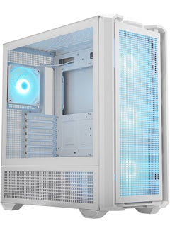 Cougar Cougar MX600 RGB ATX Full Tower PC Case, Up to 360MM Radiator & 400MM Graphics Card Support, 4*ARGB Pre-Installed Fans, PSU Shroud, USB-C Gen2*1, USB 3.0*2, Audio, RGB Button, White | 3857C90.0002  - Image 3