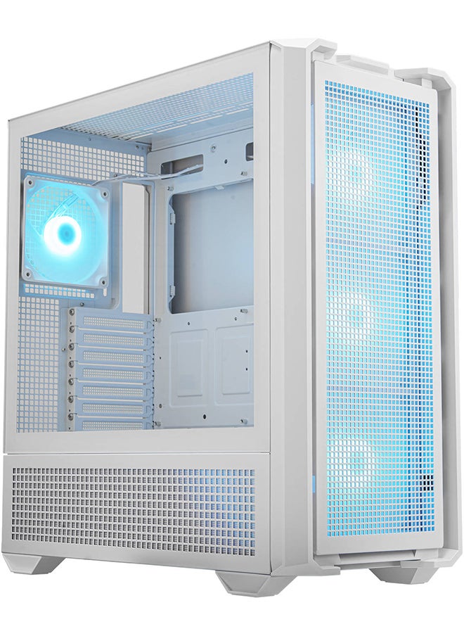 Cougar Cougar MX600 RGB ATX Full Tower PC Case, Up to 360MM Radiator & 400MM Graphics Card Support, 4*ARGB Pre-Installed Fans, PSU Shroud, USB-C Gen2*1, USB 3.0*2, Audio, RGB Button, White | 3857C90.0002  - Image 3
