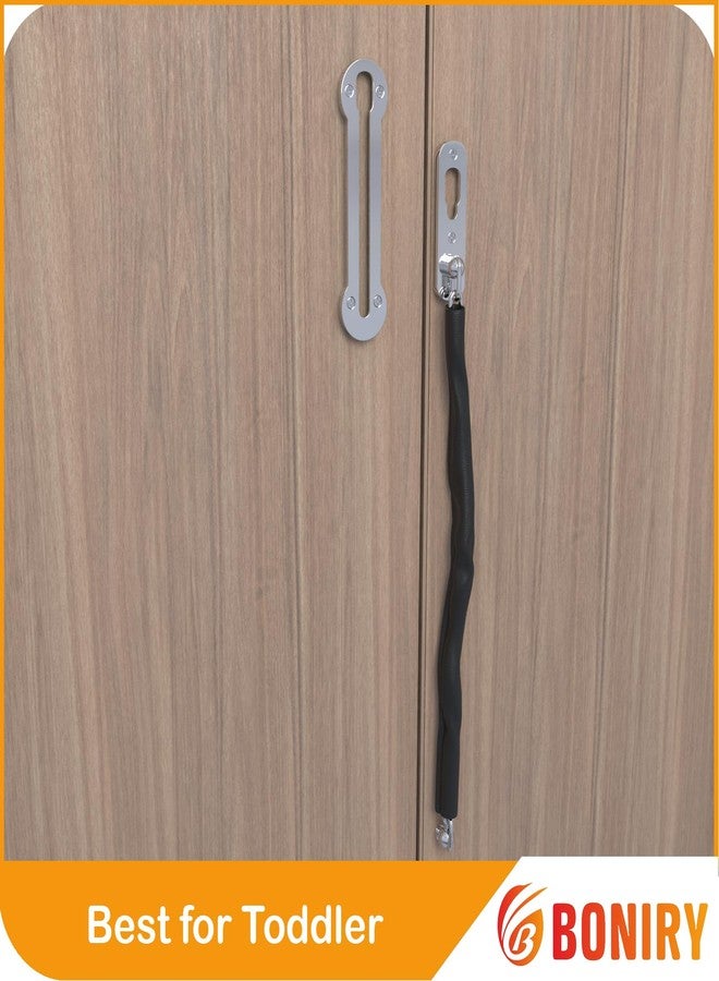 Boniry Door Chain | Chain Lock for Main Door | Premium Heavy Duty Latch | Safety Lock for Kids (Silver) - Image 3