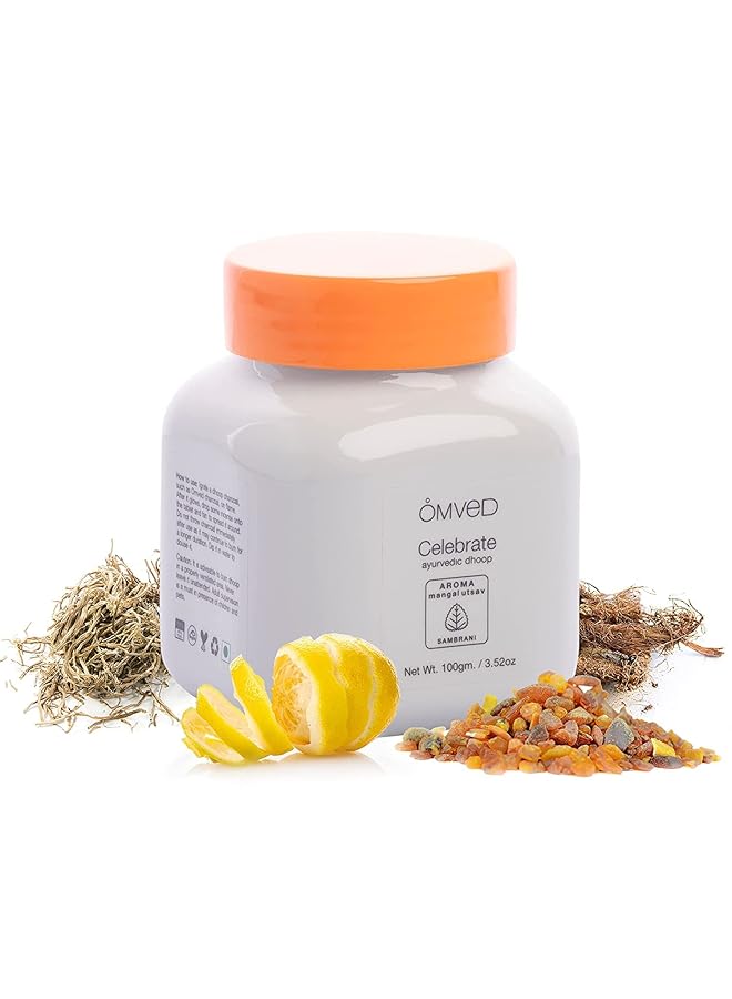 erorex Celebrate Mangal Utsav Ayurvedic Sambrani Dhoop Pure Natural And Ayurvedic Blend 100G - Image 1