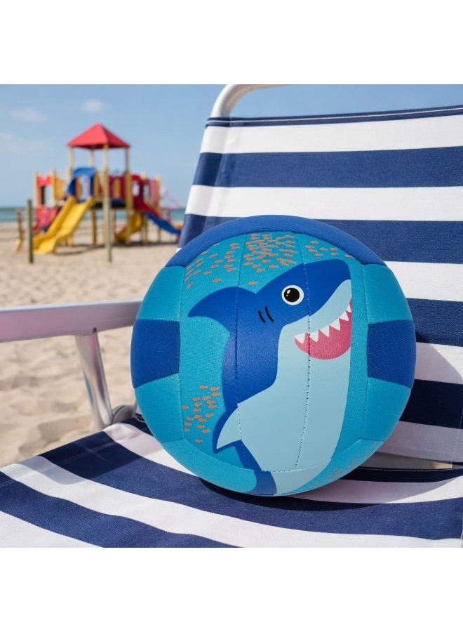 Trishi Coconut Grove Mini Beach Aqua Ball for Kids & Adults – Lightweight Water Ball Toy for Pool, Beach & Outdoor Play, Soft Inflatable Summer Ball for Swimming & Fun Games (FINN THE SHARK) - Image 2