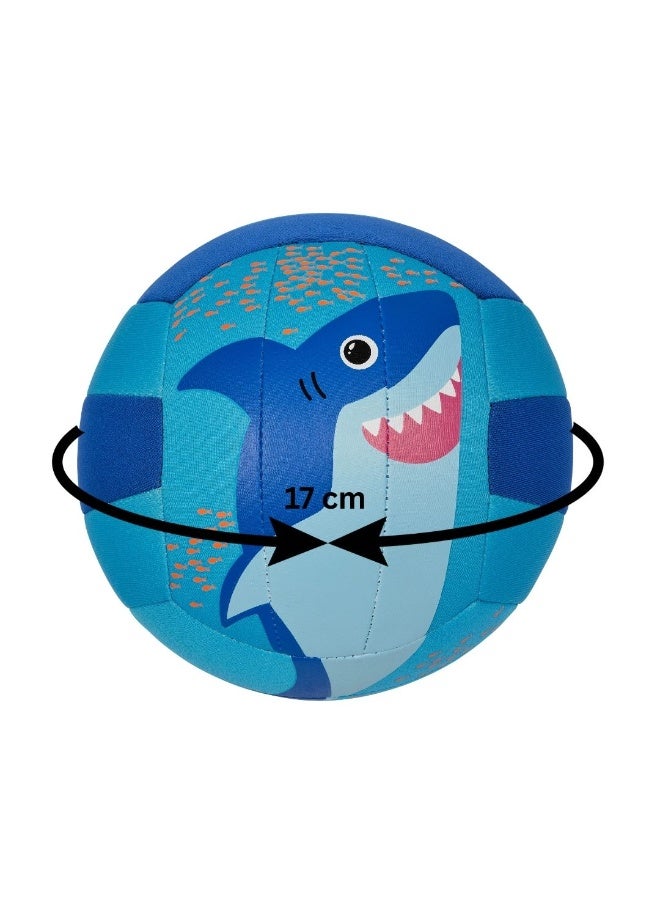 Trishi Coconut Grove Mini Beach Aqua Ball for Kids & Adults – Lightweight Water Ball Toy for Pool, Beach & Outdoor Play, Soft Inflatable Summer Ball for Swimming & Fun Games (FINN THE SHARK) - Image 4