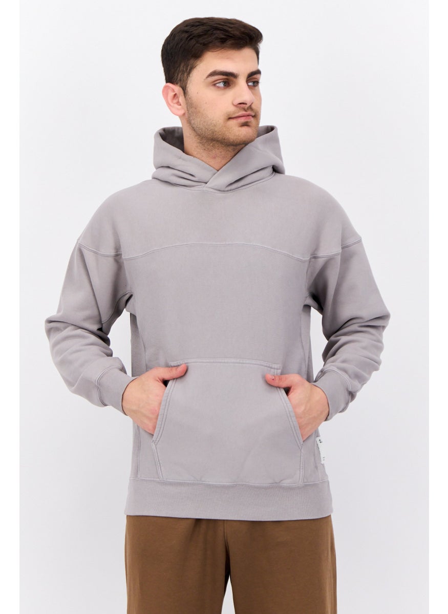 Champion Men Sportswear Fit Long Sleeves Outdoor Sweatshirt, Grey  - Image 1